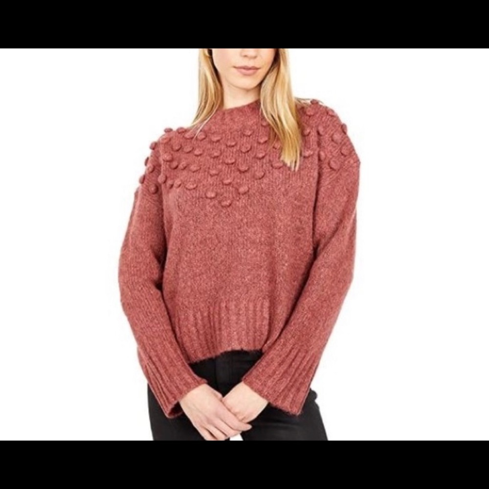 Madewell Orange Burnt Chunky Pullover Sweater Size S